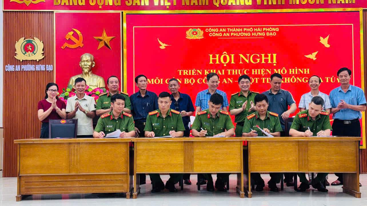 Công an phường Hưng Đạo triển khai mô hình “Mỗi cán bộ Công an - Một Tổ dân phố không ma túy” và “Dòng họ không ma tuý”
